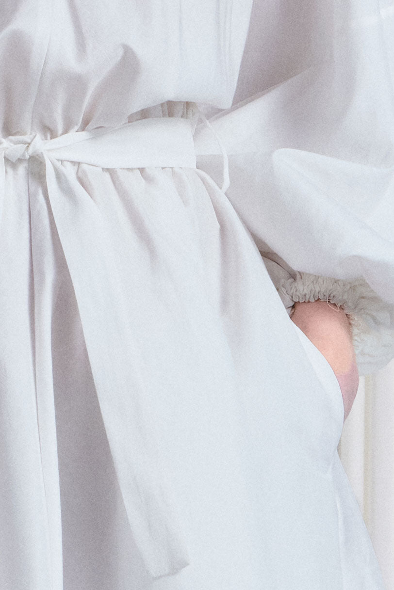 The Sonnet Dress in White Linen Blend – palmer//harding