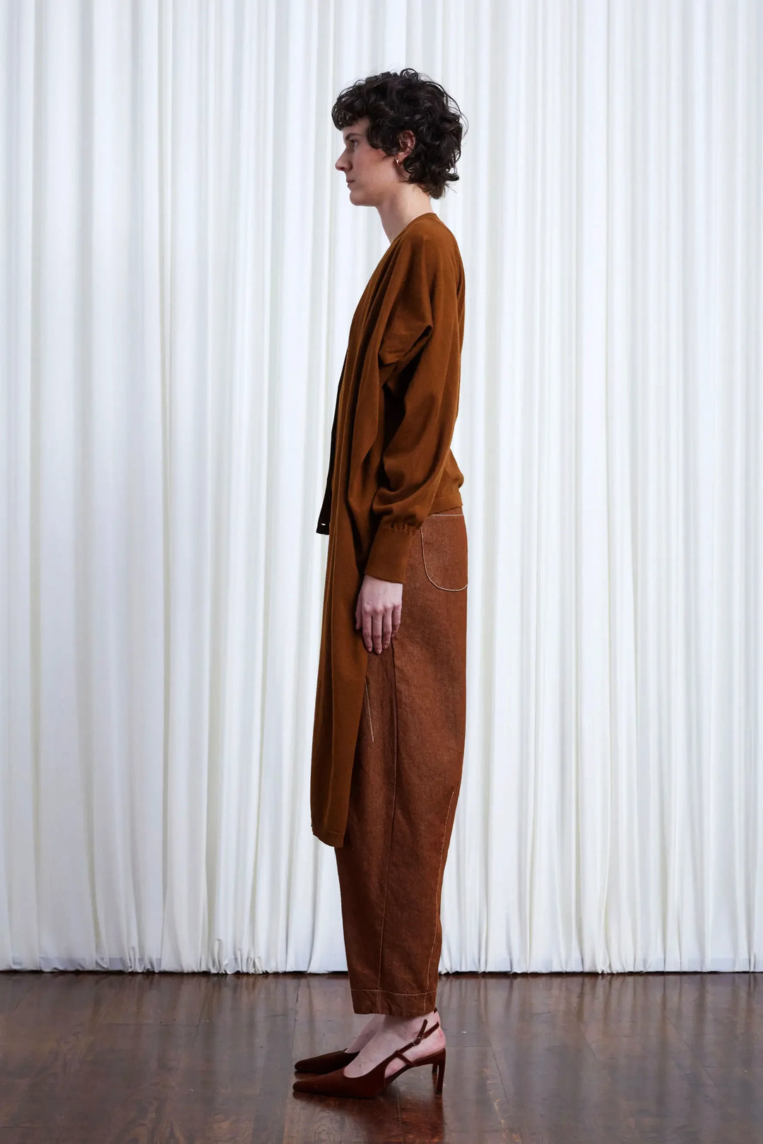 The In Your Arms Cardigan in Tobacco Cotton Cashmere – palmer//harding