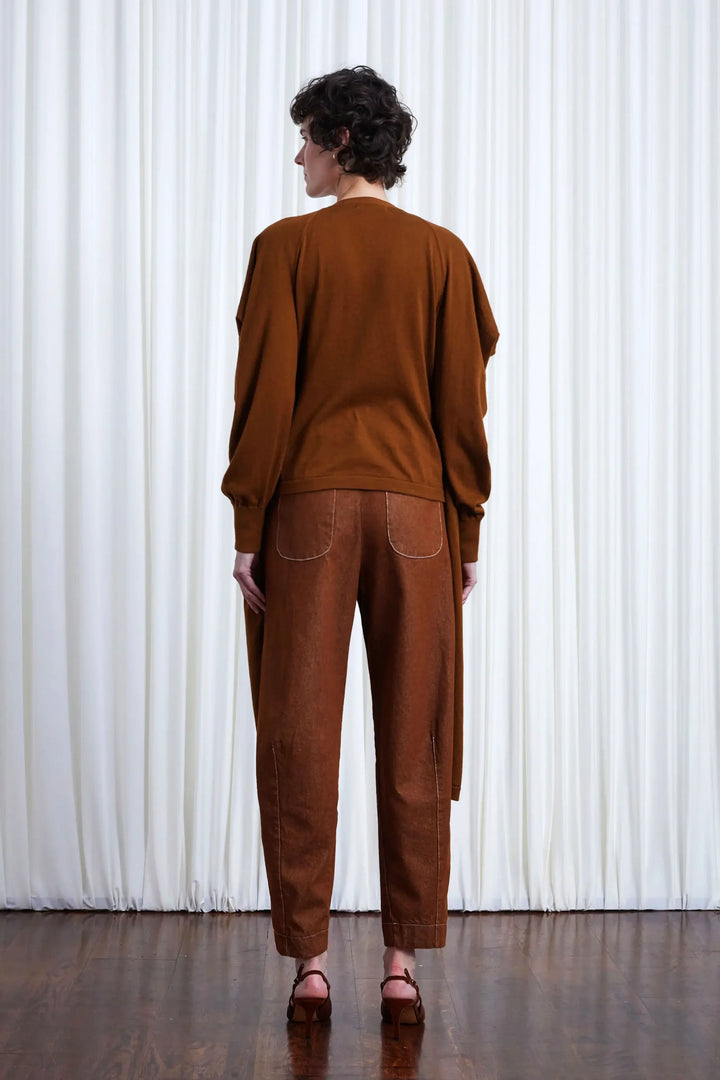 The In Your Arms Cardigan in Tobacco Cotton Cashmere – palmer//harding