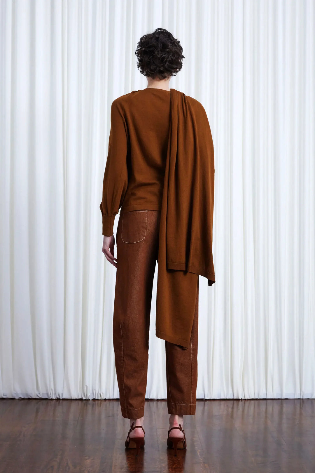 The In Your Arms Cardigan in Tobacco Cotton Cashmere – palmer//harding