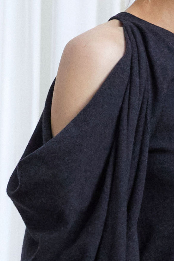 The In Your Arms Cardigan in Charcoal Cotton Cashmere – palmer//harding