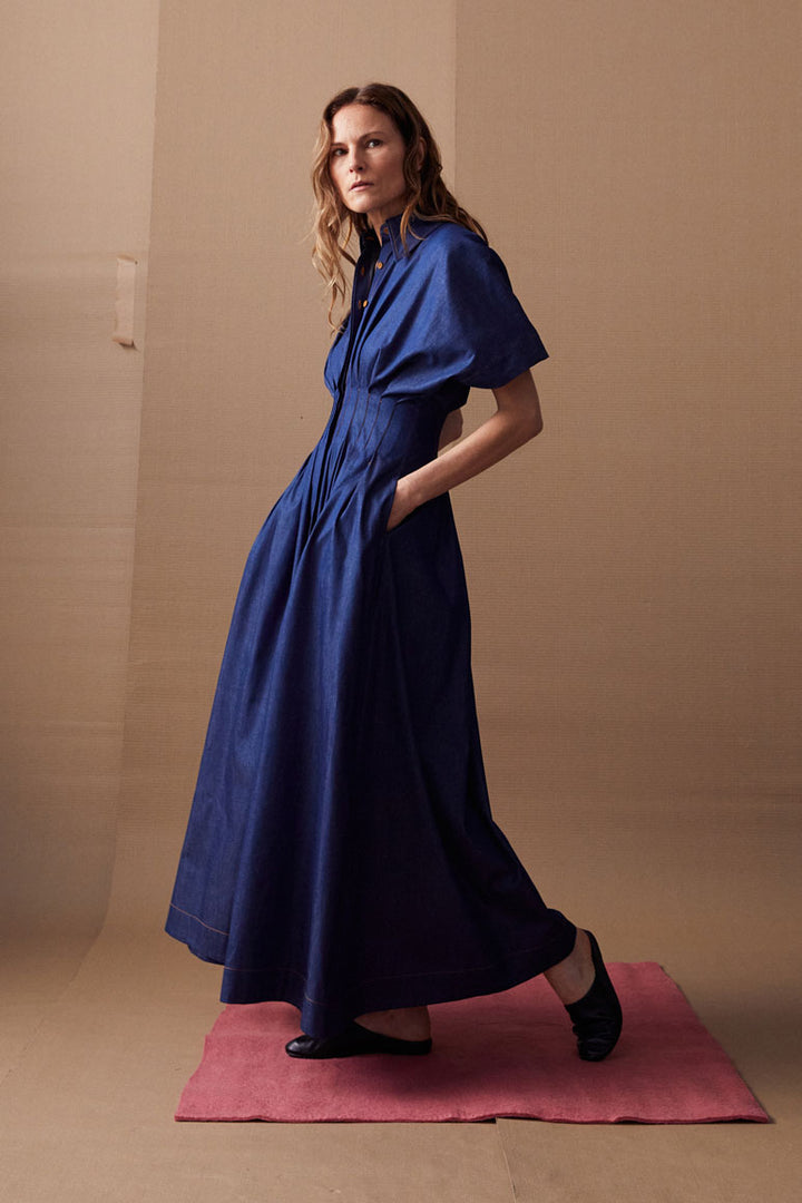The Courage Dress in Indigo Denim – palmer//harding