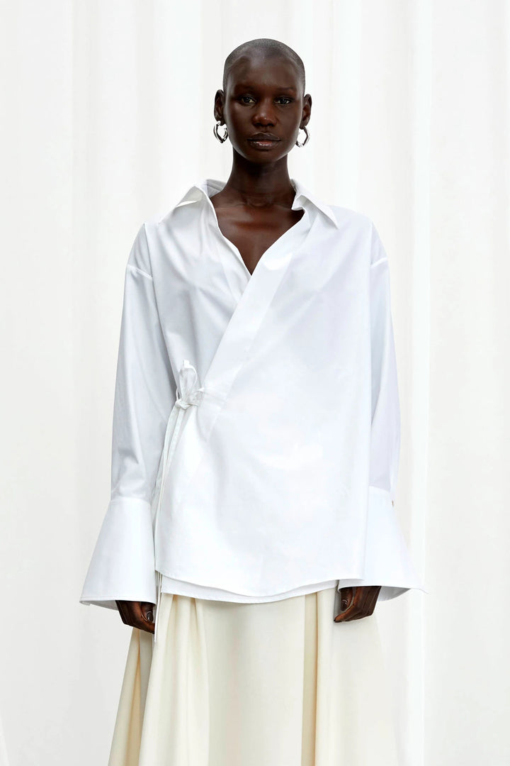 Love Revisited Shirt in White Cotton Twill – palmer//harding