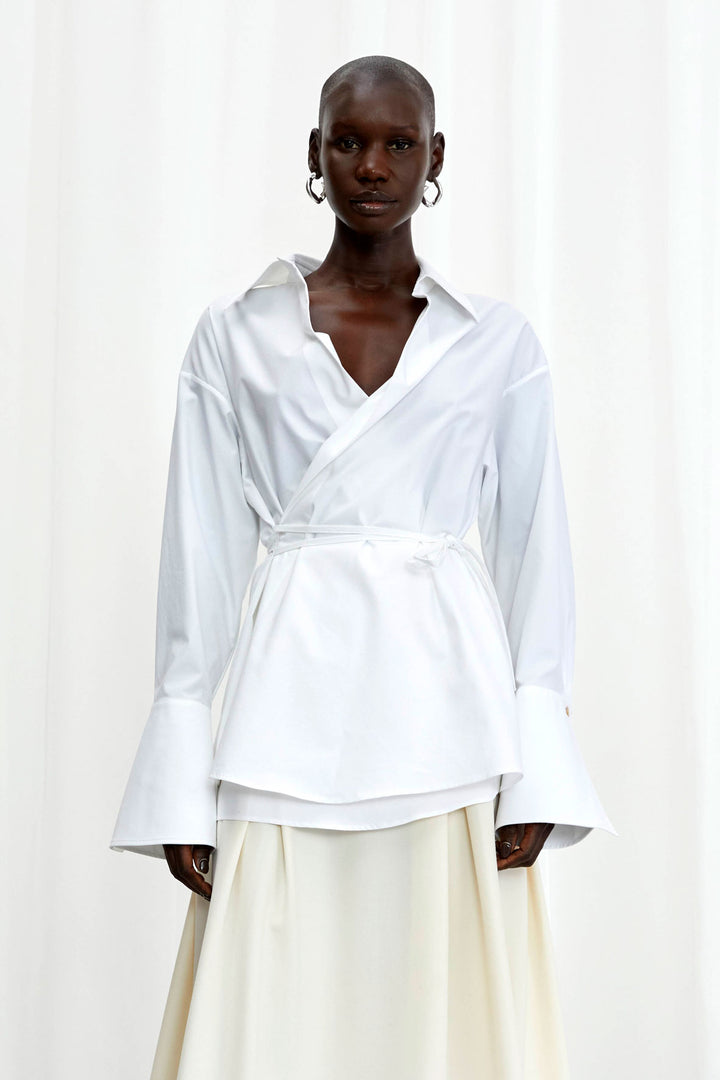 Love Revisited Shirt in White Cotton Twill – palmer//harding