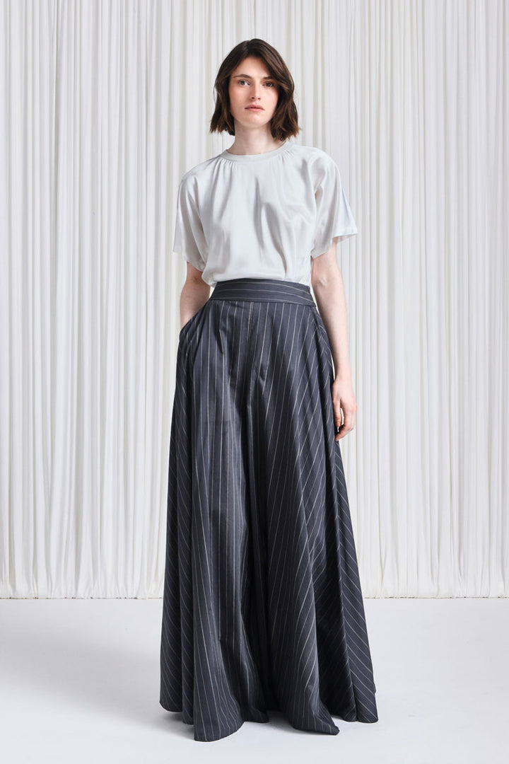 The Lumen Trousers in Grey Cotton Voile – palmer//harding