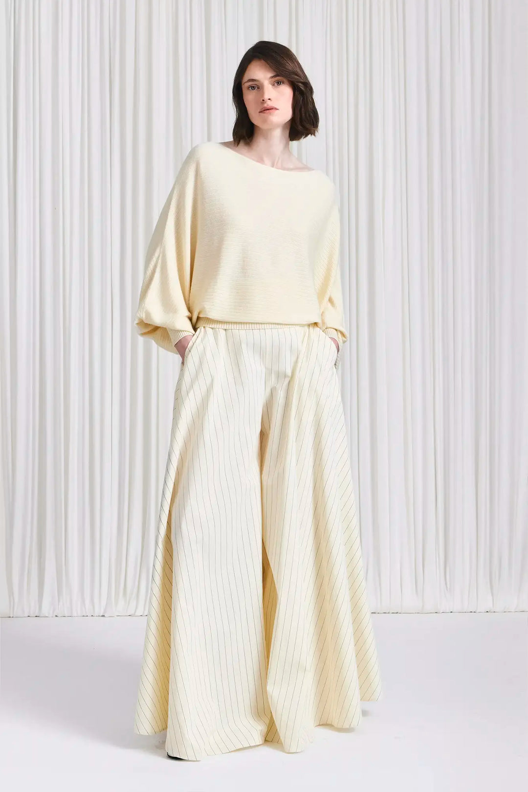 The Hazy Jumper in Cream Merino Wool Blend – palmer//harding