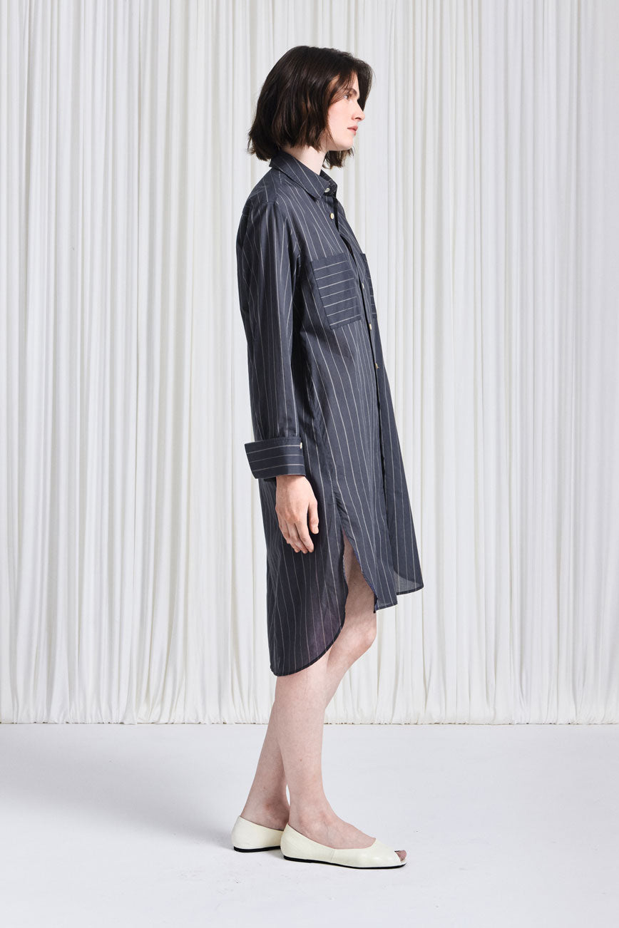 The Ease Shirt in Grey Cotton Voile – palmer//harding